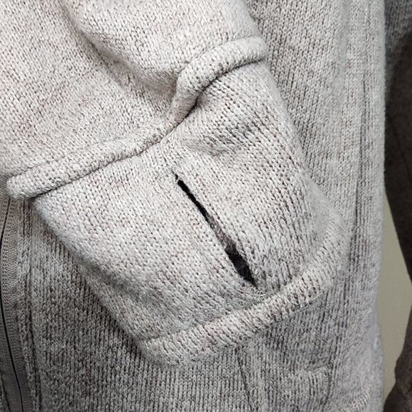 AVALANCHE Women’s Full Zip Knit Jacket Oatmeal Size L - Picture 6 of 10